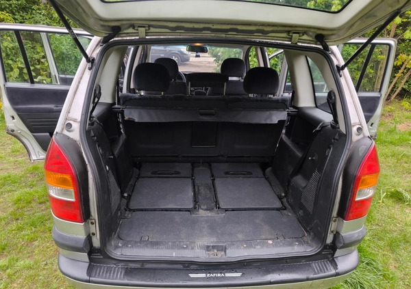 Opel Zafira cena 9000 przebieg: 232629, rok produkcji 2002 z Warszawa małe 301